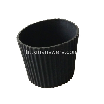 Rezistan chalè ki kapab itilize ankò Silicone Rubber Coffee Cup Holder